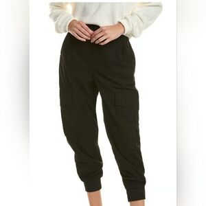 Area Stars Women's Waffle Knit Cargo Pants, Black, Size Large